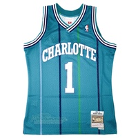 Charlotte Hornets Muggsy Bogues 1992-93 Hardwood Classics Swingman NBA Road Jersey by Mitchell & Ness