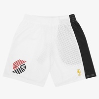 Portland Trail Blazers 1996-97 Hardwood Classics White NBA Shorts by Mitchell & Ness