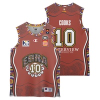 Sydney Kings 2022/23 Authentic Kids Crew Neck Indigenous Jersey - Xavier Cooks NBL Basketball by Champion