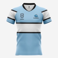 Cronulla Sharks Kids Home Supporter Jersey NRL Rugby League by Burley Sekem
