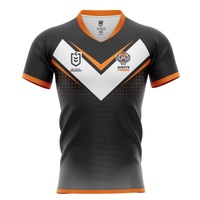 Wests Tigers Men's Home Supporter Jersey NRL Rugby League by Burley Sekem
