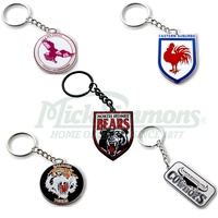 NRL Heritage Retro Metal Logo Keyring Keychain Rugby League