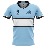 1 Cronulla Sharks Men's Home Supporter Jersey NRL Rugby League by Burley Sekem