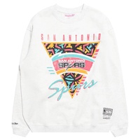 San Antonio Spurs LOGO Crew Long Sleeve Sweatshirt by Mitchell & Ness