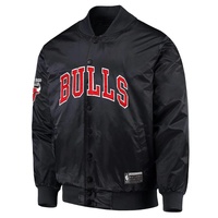 Chicago Bulls NBA Essentials Delta Nylon Bomber Jacket By Mitchell & Ness