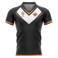 1 Wests Tigers Men's Home Supporter Jersey NRL Rugby League by Burley Sekem