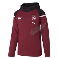 Queensland Maroons 2024 Kids Team Hoodie State of Origin NRL Rugby League by Puma
