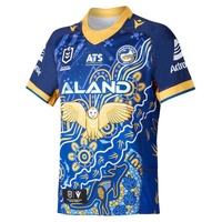 Parramatta Eels 2024 Men's Indigenous Jersey NRL Rugby League by Macron