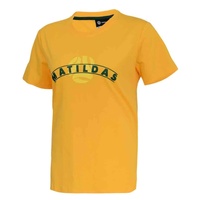 Official Australia Matildas Mens Gold Arch Supporter T-Shirt Football Soccer