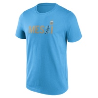 Argentina Lionel Messi Adult Name Graphic T-shirt Football Soccer by Majestic