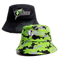 Sydney Thunder Official Adult Reversible Bucket Hat Cricket Big Bash League BBL By Mitchell & Ness