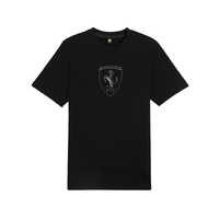 Ferrari Race Men's Tonal Big Shield T-Shirt Black by Puma