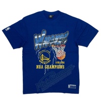 Golden State Warriors Champions Vintage NBA Adult T-Shirt by Mitchell & Ness