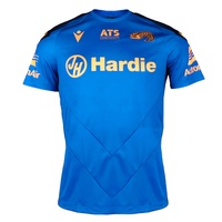 Parramatta Eels 2025 Men's Players Training T-Shirt NRL Rugby League by Macron