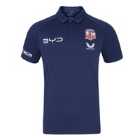 Sydney Roosters 2025 Men's Media Polo Shirt NRL Rugby League by Castore