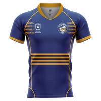 1 Parramatta Eels Men's Home Supporter Jersey NRL Rugby League by Burley Sekem