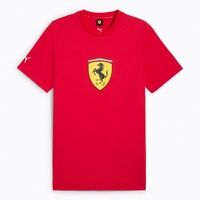Ferrari Race Men's Colored Big Shield T-Shirt Rosso by Puma