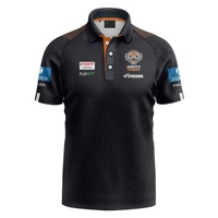 Wests Tigers 2025 Men's Media Polo Shirt NRL Rugby League by Steeden