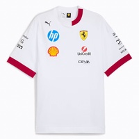 Ferrari Race Men's Drivers T-Shirt White by Puma