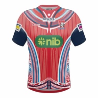 Newcastle Knights 2025 Men's multicultural Warm Up Training T-Shirt NRL Rugby League by Classic