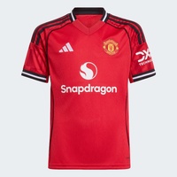 Manchester United 2025/26 Kid's Replica Home Jersey Football Soccer by Adidas