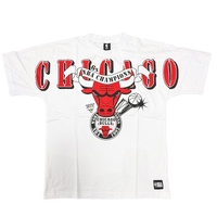 Chicago Bulls NBA Adult Champions Vintage Logo T-Shirt by Mitchell & Ness