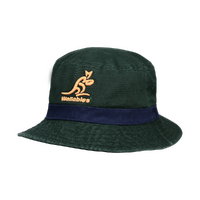Wallabies Official Green Twill Bucket Hat Rugby Union by American Needles