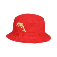 Dophins Official Red Bucket Hat Rugby League by American Needles