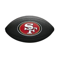 San Francisco 49ers Wilson Mini NFL Football (Gridiron Ball) - Black