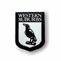 Western Suburb Magpies NRL Heritage Team Metal Logo Pin Badge