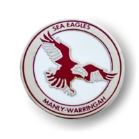 Manly Sea Eagles NRL Heritage Team Metal Logo Pin Badge
