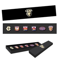 Brisbane Lions AFL Evolution Series Collection Team Metal Logo Pin Set Badge