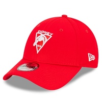 Sydney Swans Official AFL Team Colours 9FORTY Cloth Adjustable Strap Cap By New Era