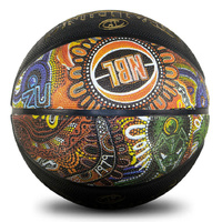 Spalding NBL Indigenous Outdoor Basketball Black- Size 7