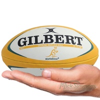 Gilbert Wallabies Australian Rugby Union Replica Midi Ball - 10 inch