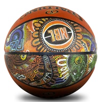 Spalding NBL Indigenous Outdoor Basketball Orange - Size 7