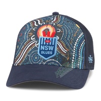 NSW Blues State of Origin  Indigenous Valin Cap Navy NRL Rugby League by American Needle