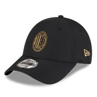 AC Milan Adult Golden 9Forty Cap Cloth Strap Adjustable Football (Soccer) By New Era
