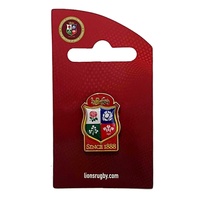 British and Irish Lions Official Red Logo Pin Rugby Union by Trofe Australia