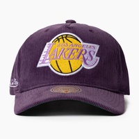 Los Angeles Lakers Retro Corduroy Origins Snapback Cap by Mitchell & Ness