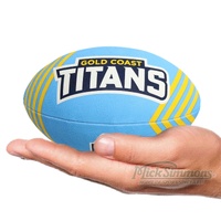 Gold Coast Titans Supporter Ball NRL Rugby League (11 inch) 23 cm By Steeden