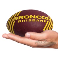 Brisbane Broncos Supporter Ball NRL Rugby League (11 inch) 23 cm By Steeden