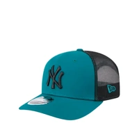 New York Yankees 9Seventy Mesh Trucker Cap Adjustable MLB Midnight Green By New Era