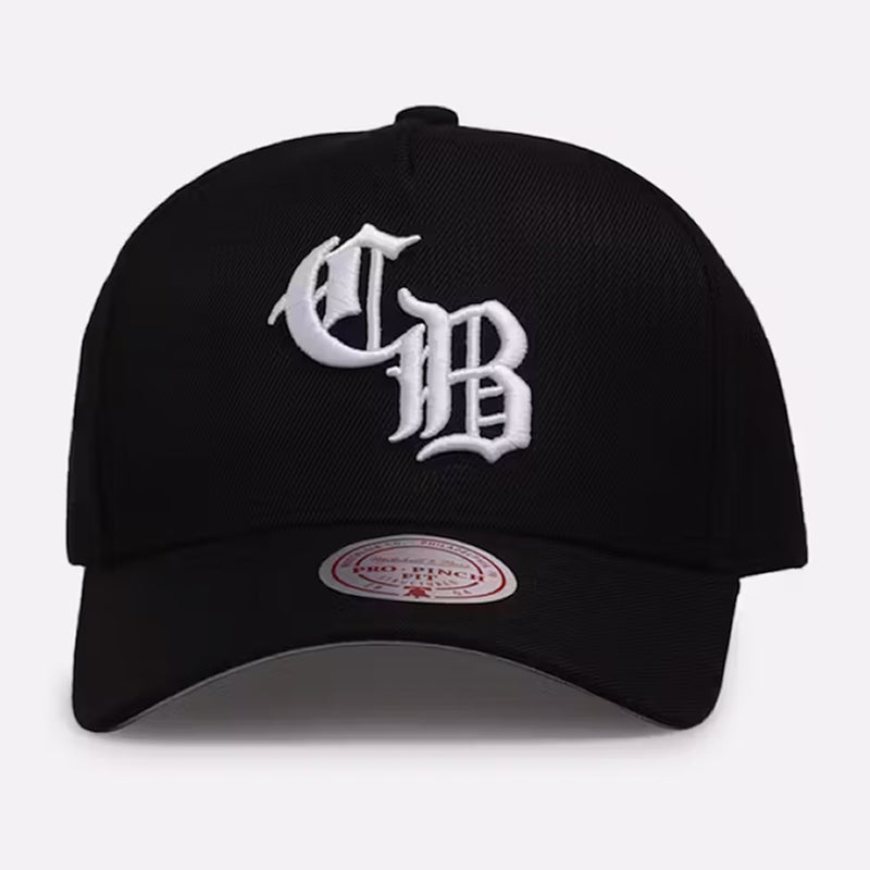 Chicago Bulls Gothic Letter Pro Pinch Snapback Cap by Mitchell & Ness