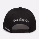 Los Angeles Lakers Gothic Letter Pro Pinch Snapback Cap by Mitchell & Ness - new