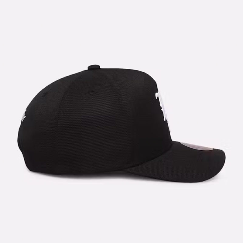Los Angeles Lakers Gothic Letter Pro Pinch Snapback Cap by Mitchell & Ness