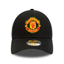 Manchester United Kids Black 9Forty Cap Cloth Strap Adjustable Football (Soccer) By New Era - new