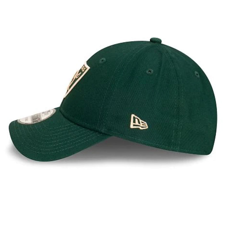 Las Vegas Raiders Green & Gold New Era 9FORTY Cloth Strap Adjustable Cap - Black - new