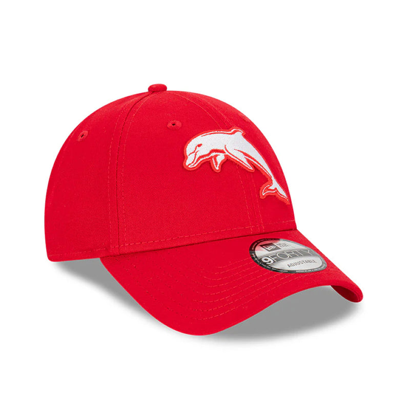 Redcliffe Dolphins Scarlet Official NRL 9FORTY Cap Snapback Adjustable By New Era