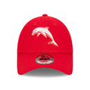 Redcliffe Dolphins Scarlet Official NRL 9FORTY Cap Snapback Adjustable By New Era - new